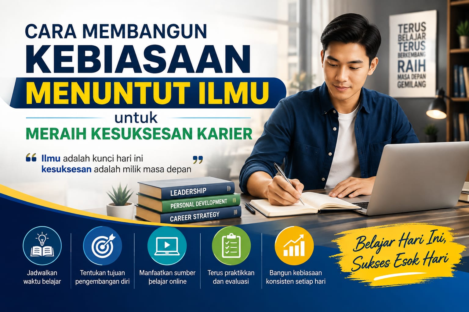 Cara Membangun Kebiasaan Menuntut Ilmu Untuk Meraih Kesuksesan Karier