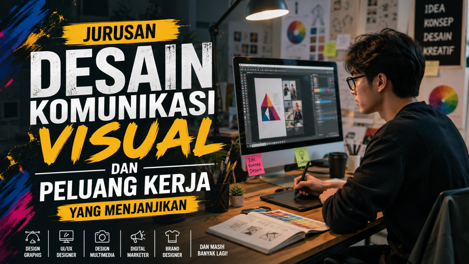 Jurusan Desain Komunikasi Visual Beserta Peluang Kerja yang Menjanjikan
