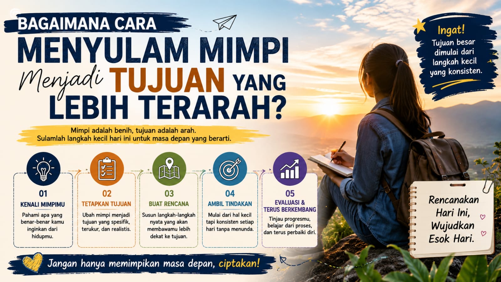 Bagaimana Cara Menyulam Mimpi Menjadi Tujuan Yang Lebih Terarah?