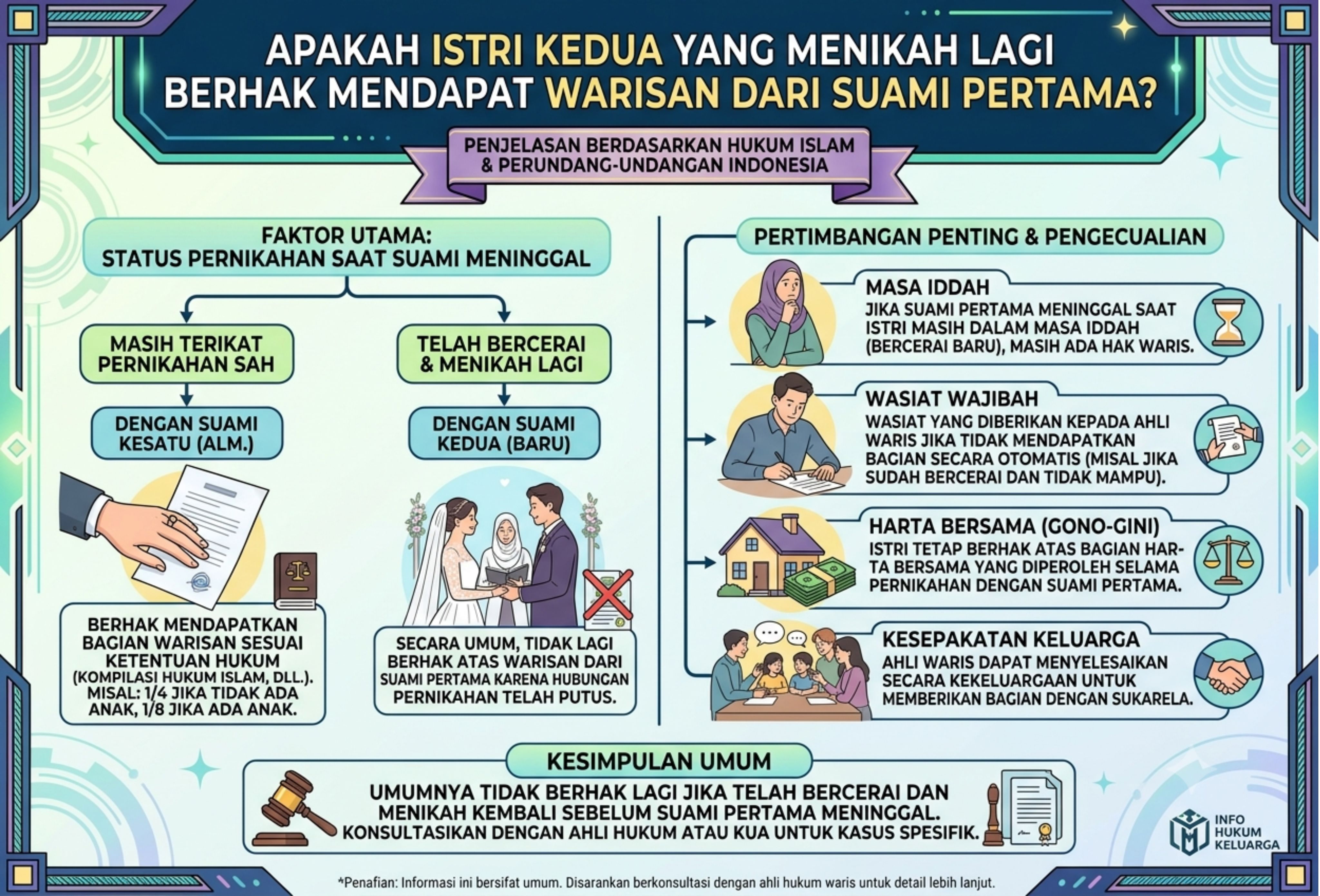 Berhakkah Istri Kedua yang Menikah Lagi Mendapat Warisan