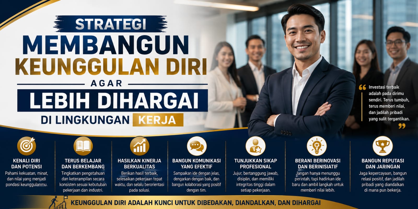 Strategi Membangun Keunggulan Diri Agar Lebih Dihargai Di Lingkungan Kerja