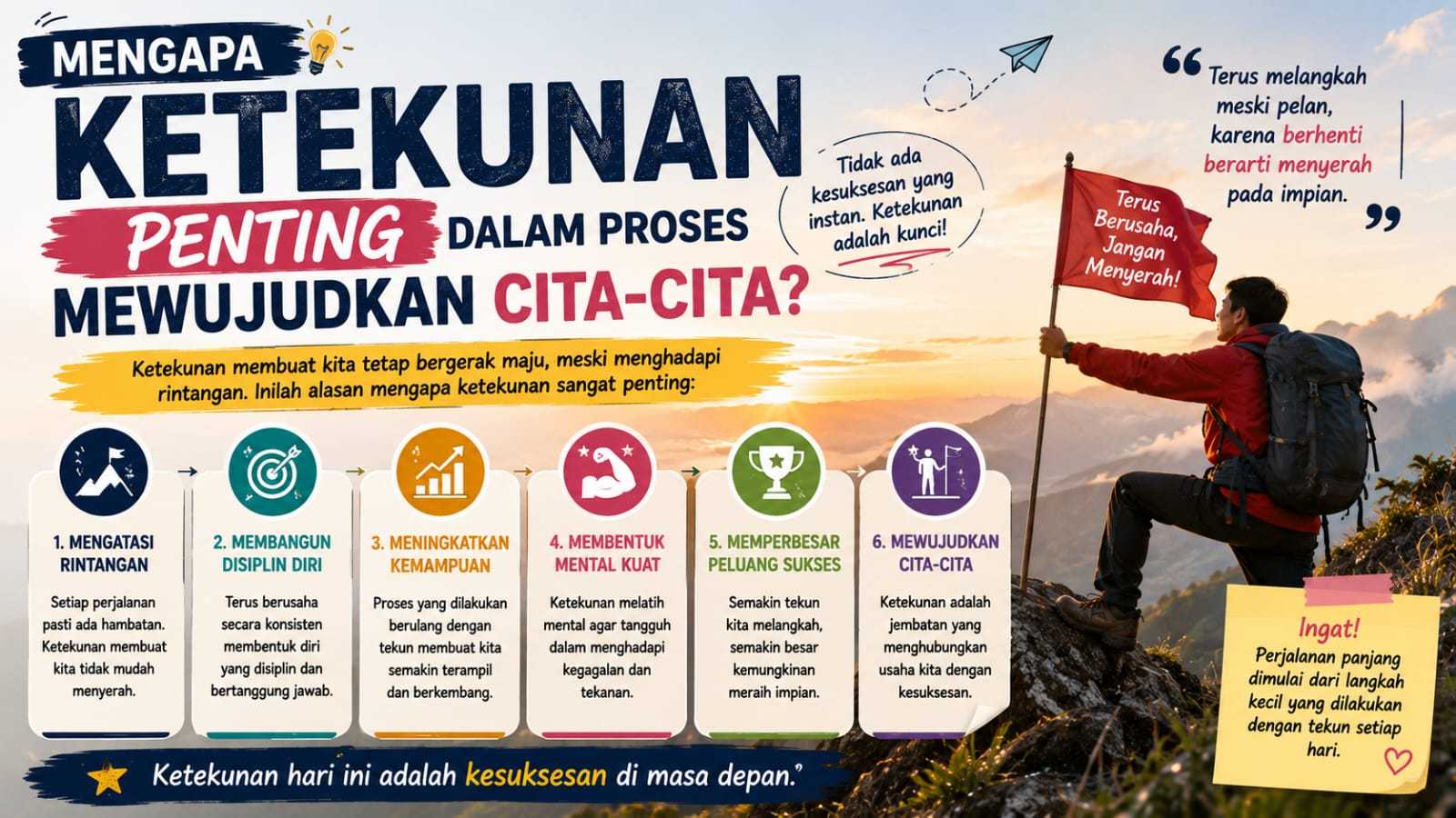 Mengapa Ketekunan Penting Dalam Proses Mewujudkan Cita-Cita?