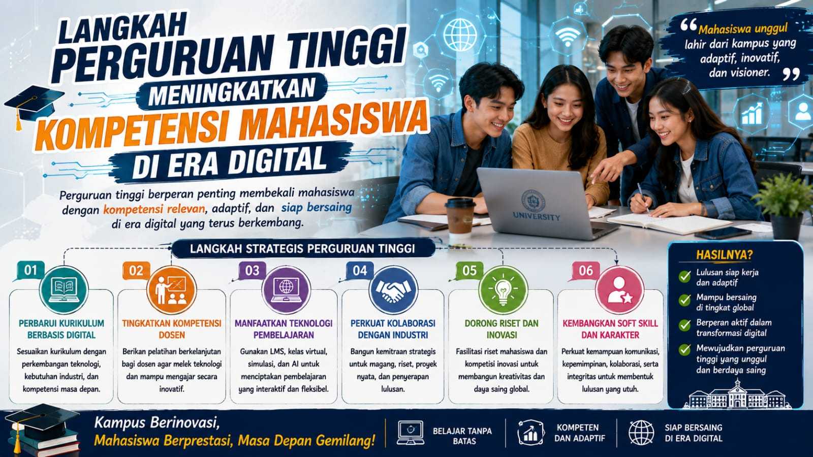 Langkah Perguruan Tinggi Meningatkan Kompetensi Mahasiswa di Era Digital