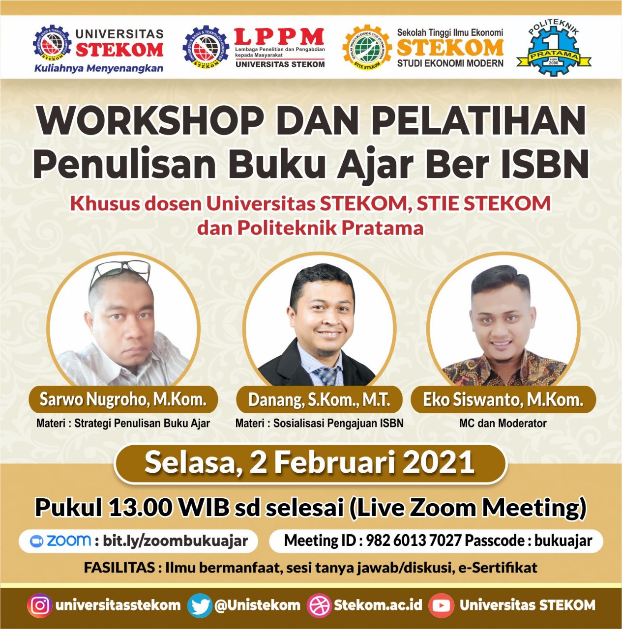 Workshop dan Pelatihan Penulisan Buku Ajar Ber ISBN