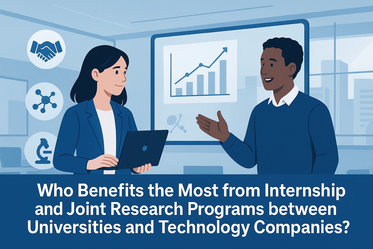 Who Benefits the Most from Internship and Joint Research Programs between Universities and Technology Companies?