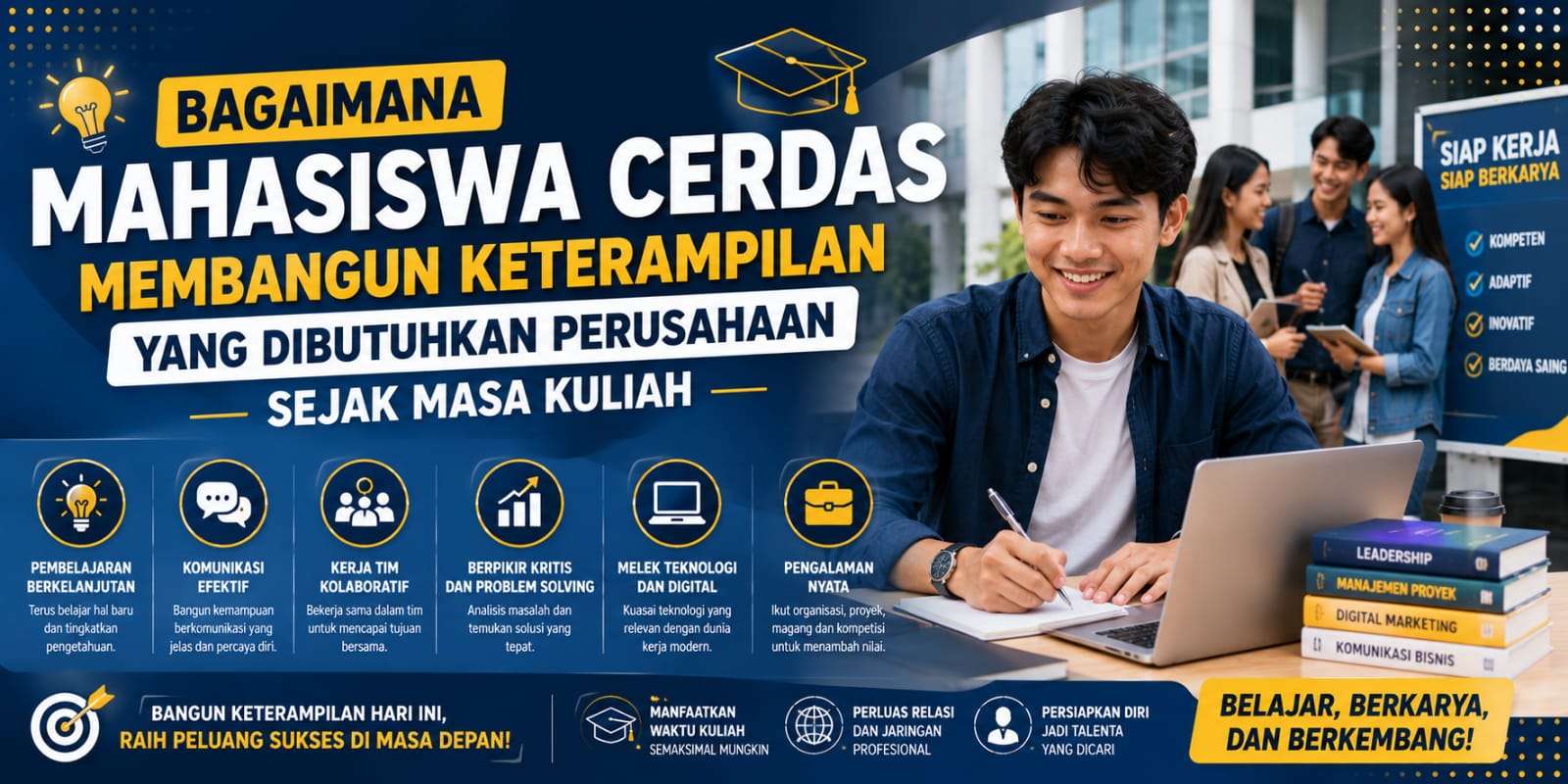 Bagaimana Mahasiswa Cerdas Membangun Keterampilan Yang Dibutuhkan Perusahaan Sejak Masa Kuliah?