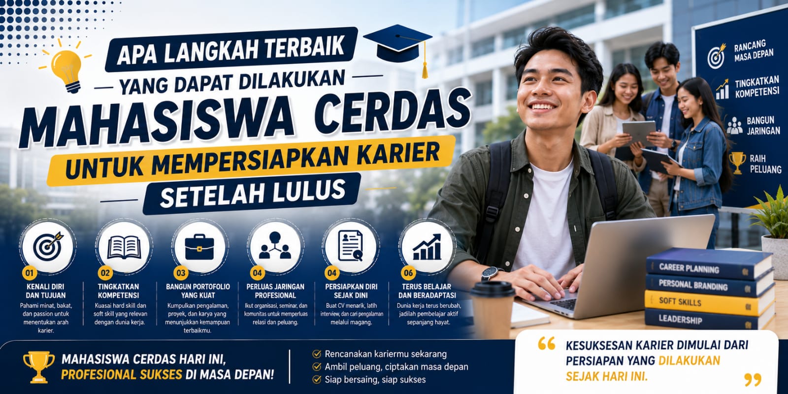 Apa Langkah Terbaik Yang Dapat Dilakukan Mahasiswa Cerdas Untuk Mempersiapkan Karier Setelah Lulus?