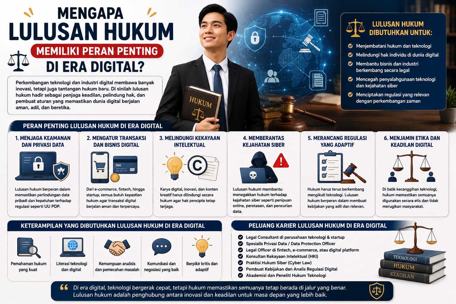 Mengapa Lulusan Hukum Memiliki Peran Penting Di Era Digital?