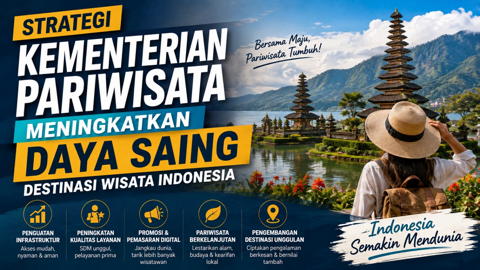 situs judi slot via pulsa 3 Strategi Kementerian Pariwisata Meningkatkan Daya Saing Destinasi Wisata Indonesia