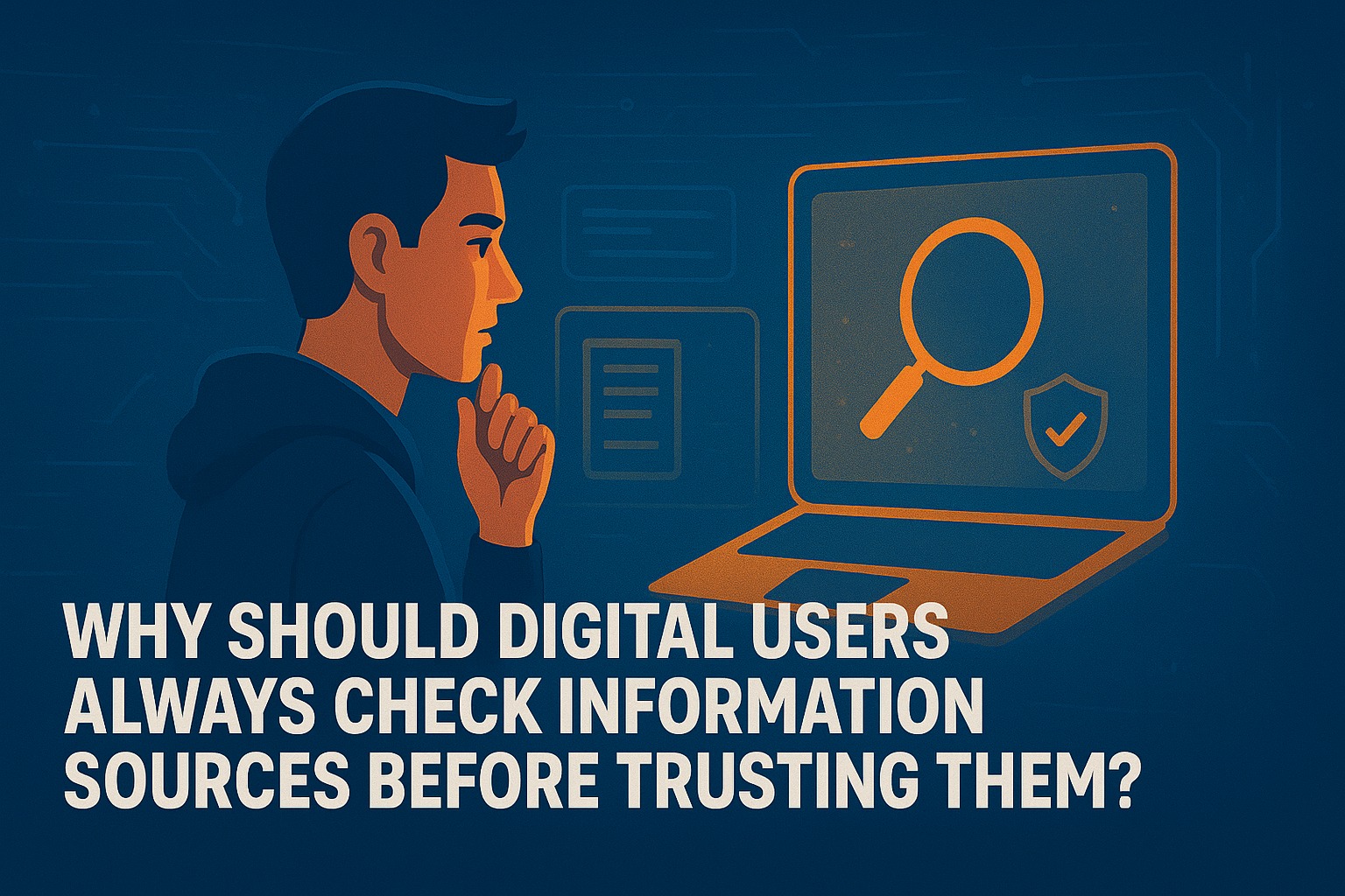 Why Should Digital Users Always Check Information Sources Before Trusting Them?