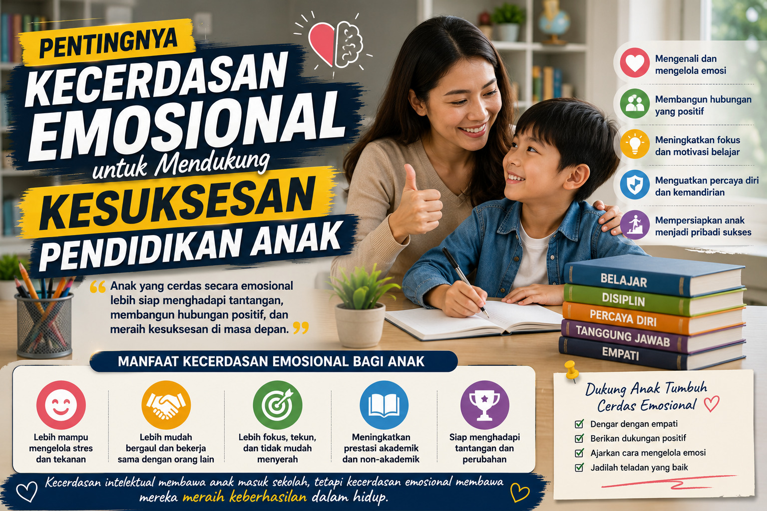 Pentingnya Kecerdasan Emosional untuk Mendukung Kesuksesan Pendidikan Anak