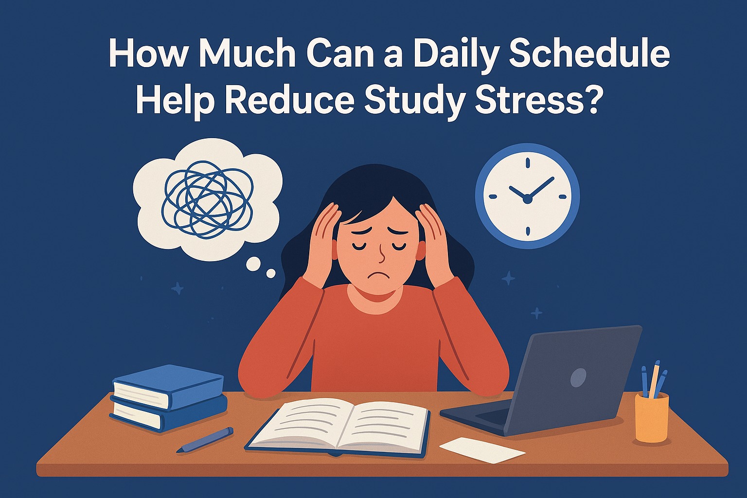How Much Can a Daily Schedule Help Reduce Study Stress?
