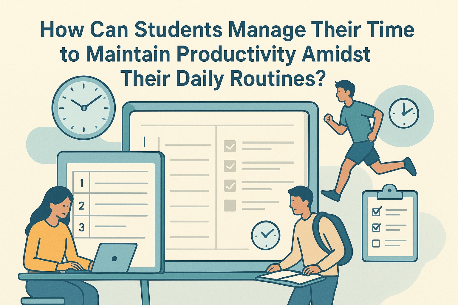 How Can Students Manage Their Time to Maintain Productivity Amidst Their Daily Routines?