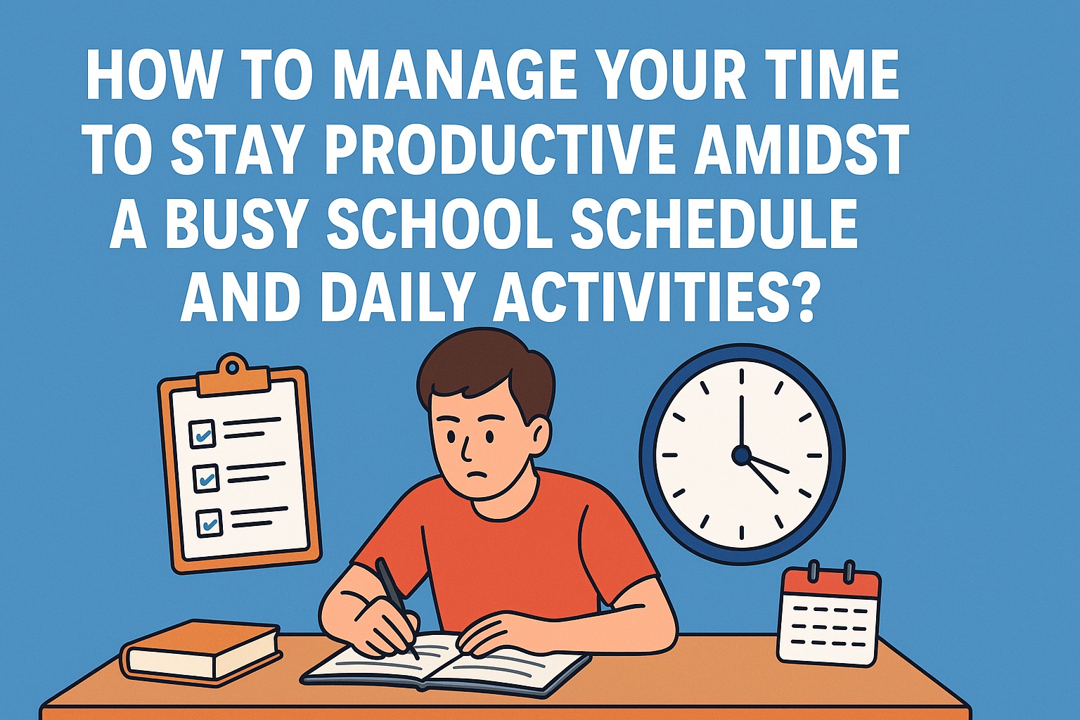 How to Manage Your Time to Stay Productive Amidst a Busy School Schedule and Daily Activities?