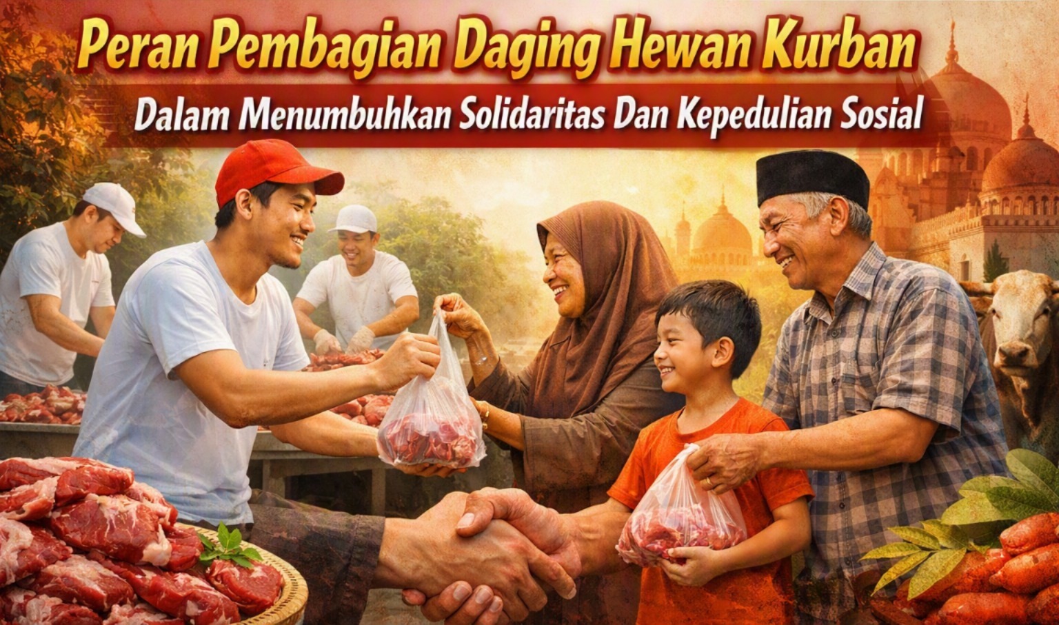 Peran Pembagian Daging Hewan Kurban Dalam Menumbuhkan Solidaritas Dan Kepedulian Sosial
