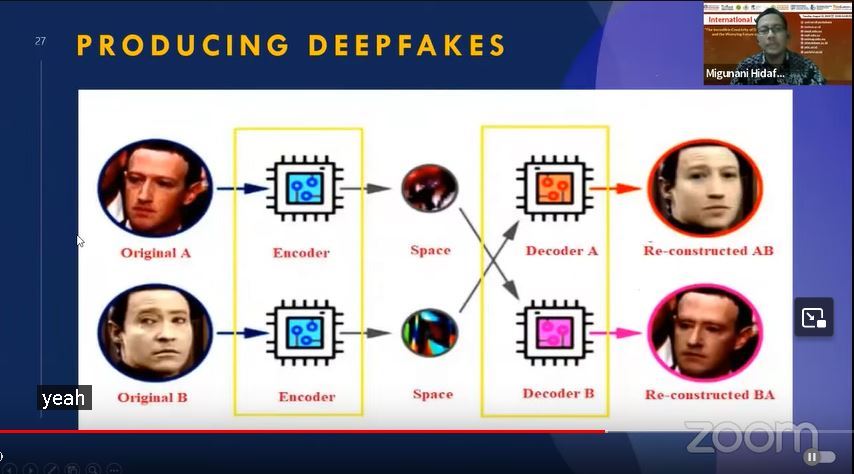 Seminar internasional : Keajaiban Kreativitas Deepfake dan Masa Depan Mengkhawatirkan AI   Bagian 3