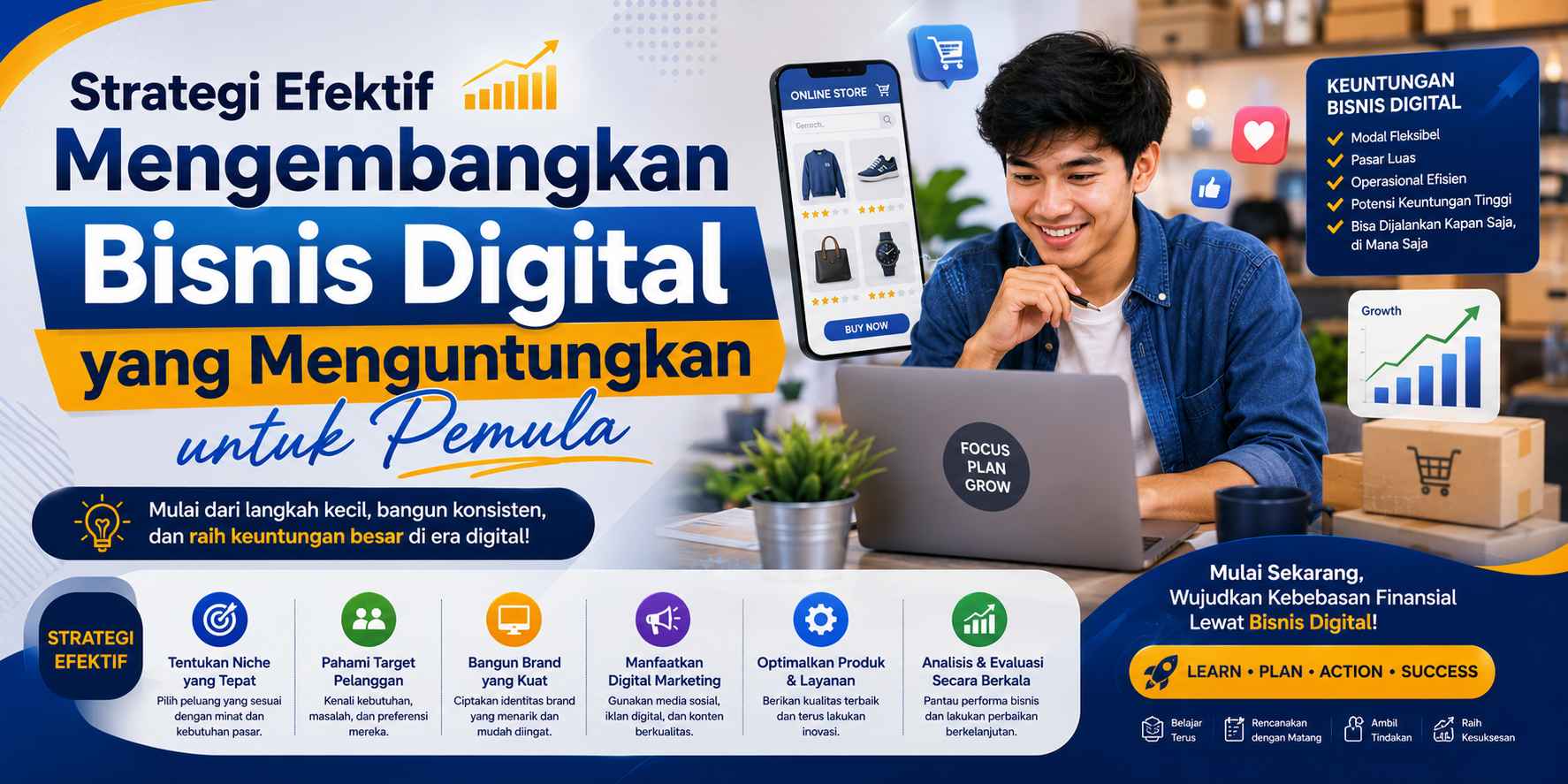Strategi Efektif Mengembangkan Bisnis Digital yang Menguntungkan untuk Pemula
