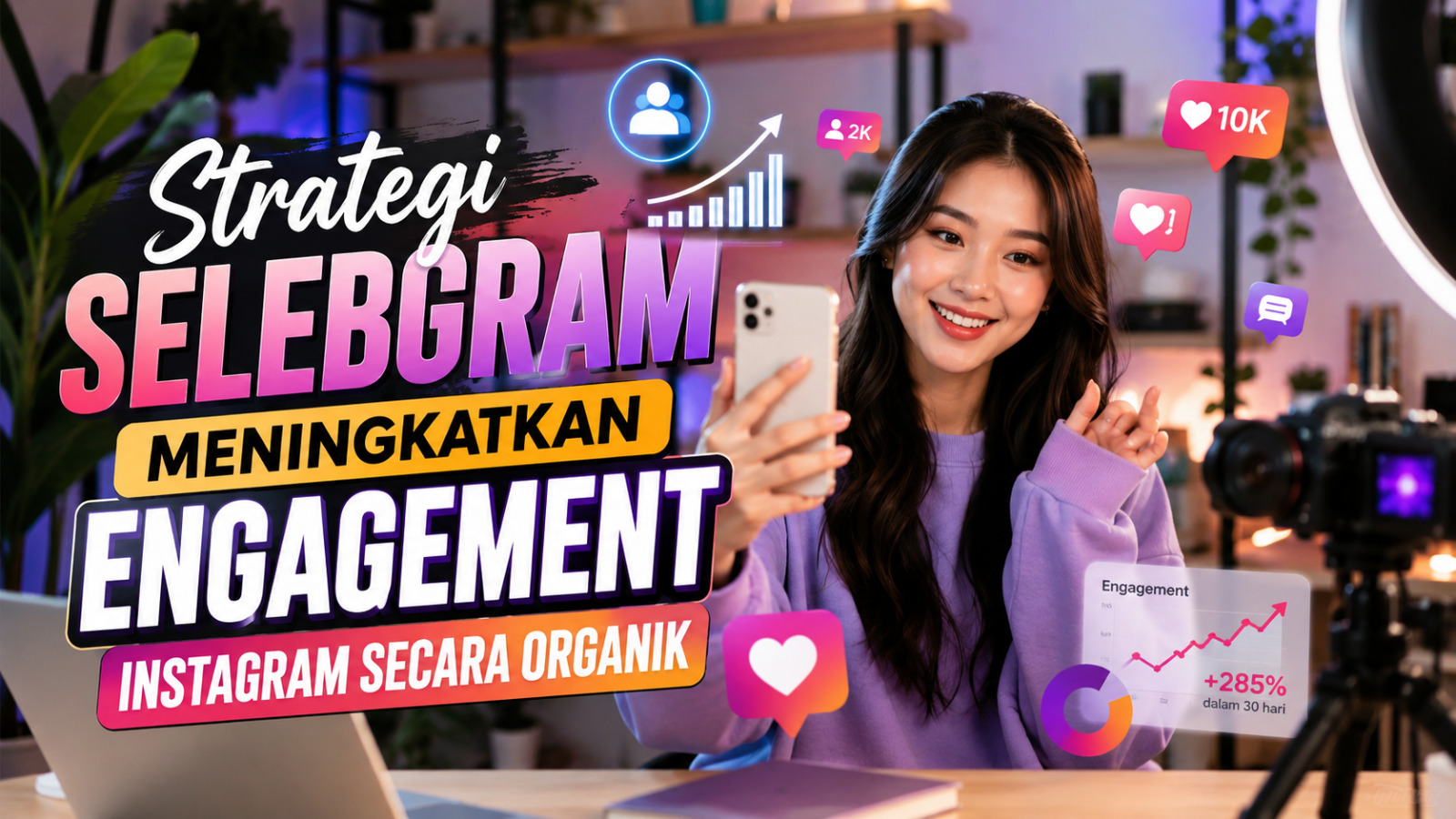 Strategi Selebgram Meningkatkan Engagement Instagram Secara Organik