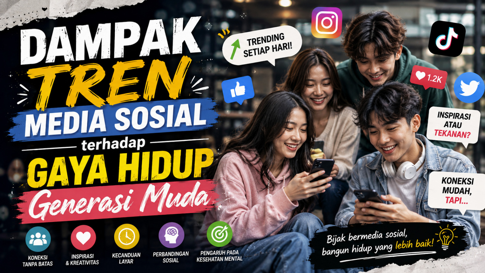 Dampak Tren Media Sosial terhadap Gaya Hidup Generasi Muda