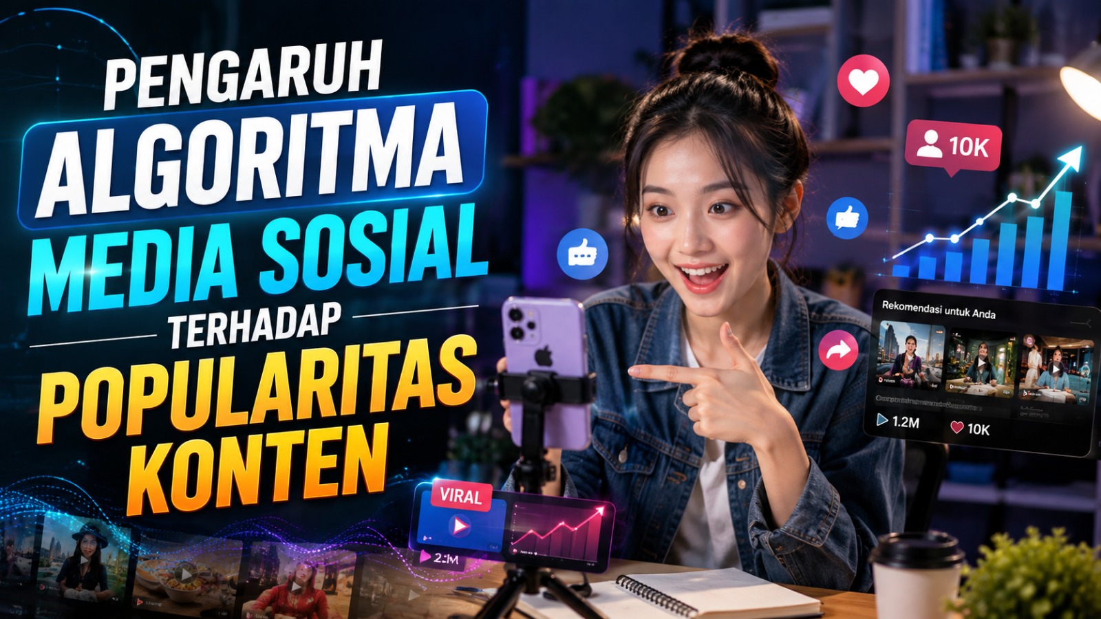 Pengaruh Algoritma Media Sosial terhadap Popularitas Konten