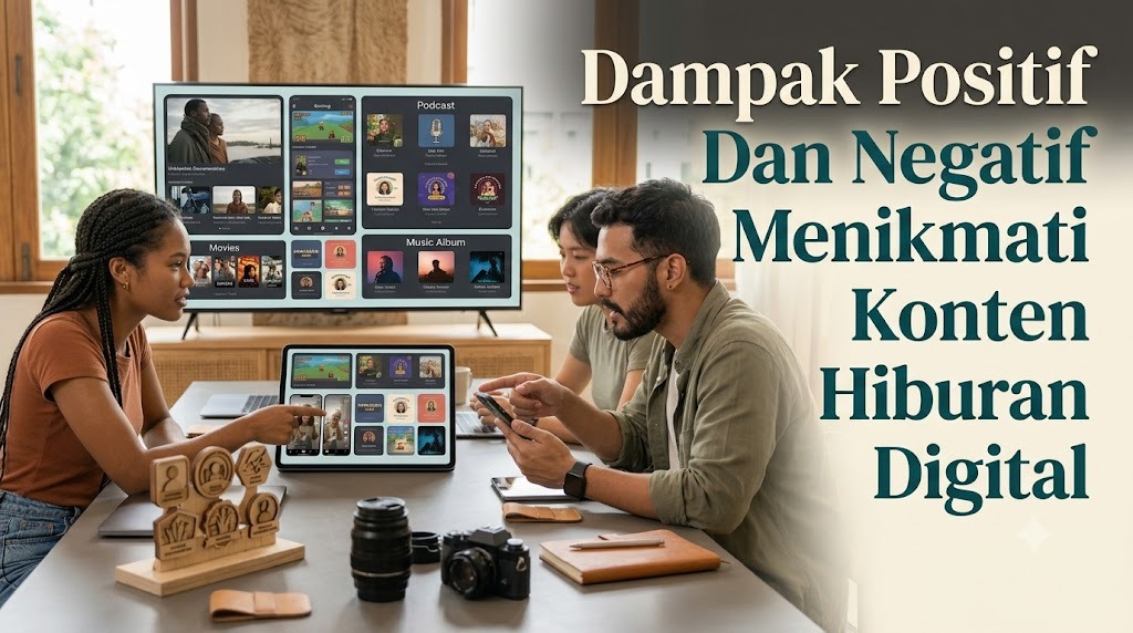 Dampak Positif Dan Negatif Menikmati Konten Hiburan Digital