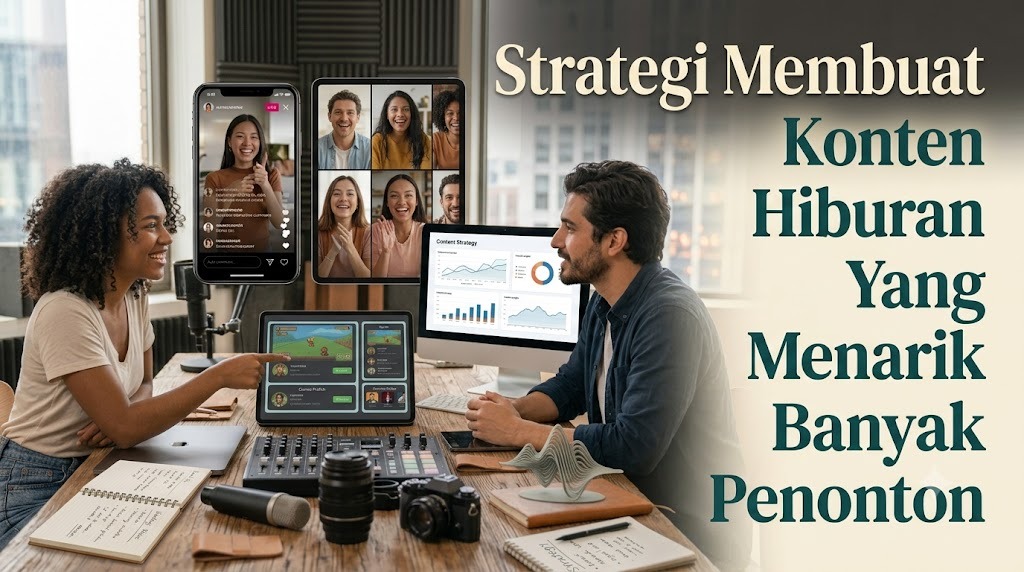 Strategi Membuat Konten Hiburan Yang Menarik Banyak Penonton