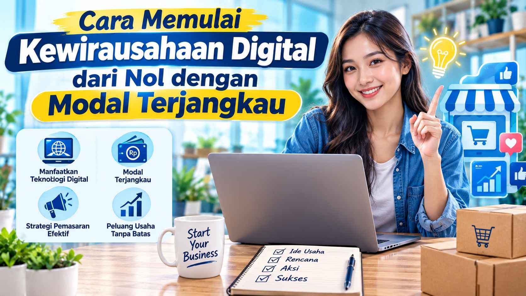 Cara Memulai Kewirausahaan Digital dari Nol dengan Modal Terjangkau