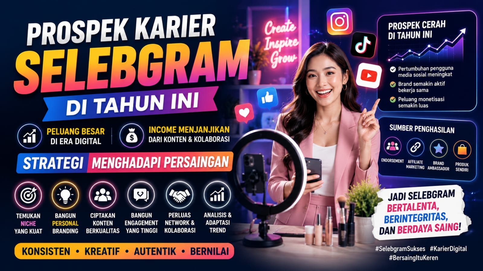 Prospek Karier Selebgram Di Tahun Ini Dan Strategi Menghadapi Persaingan
