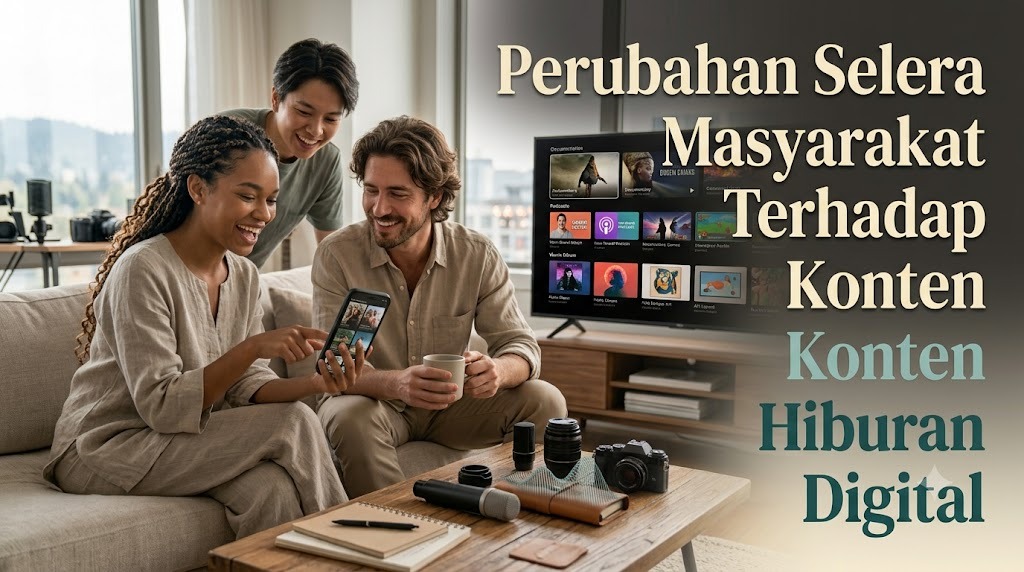 Perubahan Selera Masyarakat Terhadap Konten Hiburan Digital