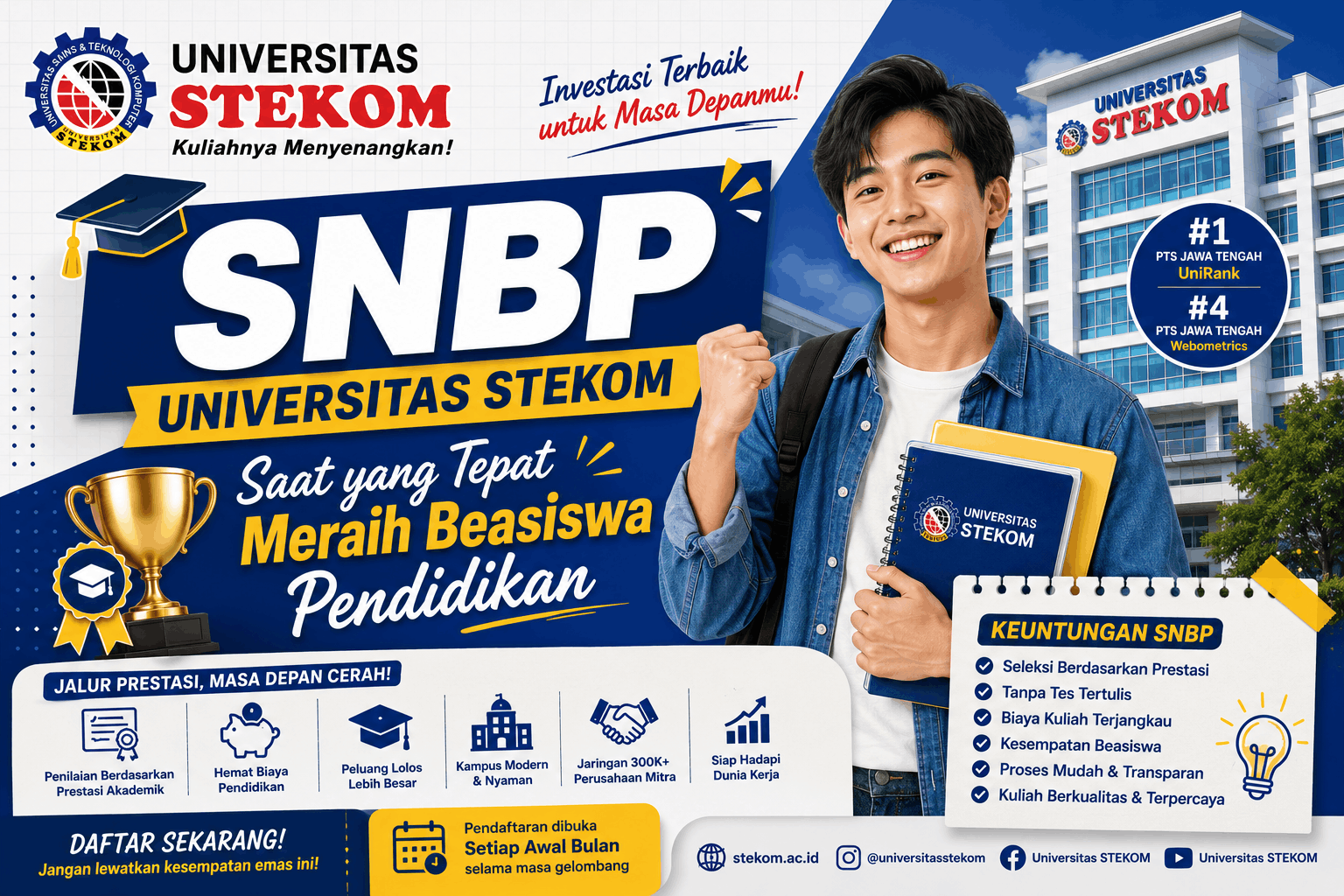 SNBP Universitas STEKOM Saat yang Tepat Meraih Beasiswa Pendidikan