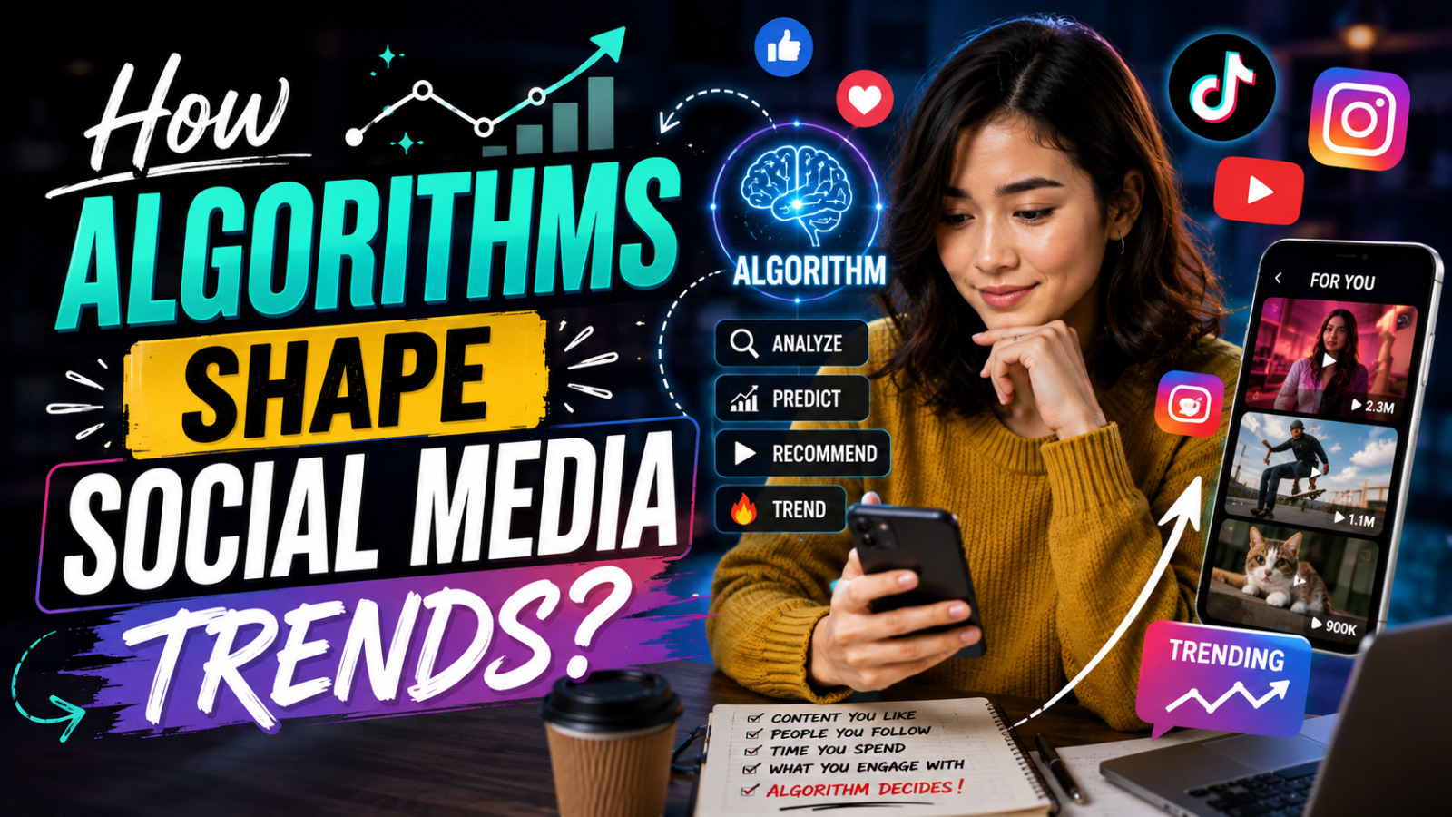 How Algorithms Shape Social Media Trends?