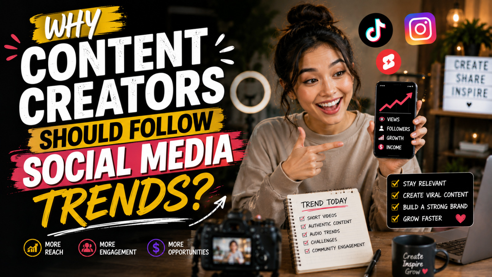 Why Content Creators Should Follow Social Media Trends?