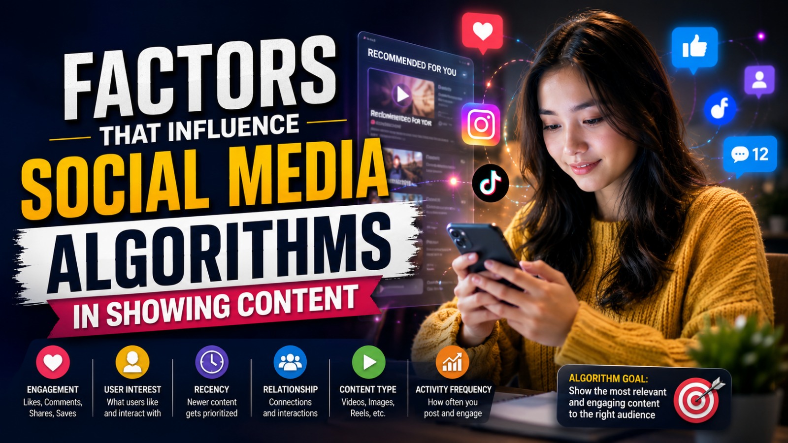 Factors That Influence Social Media Algorithms in Showing Content