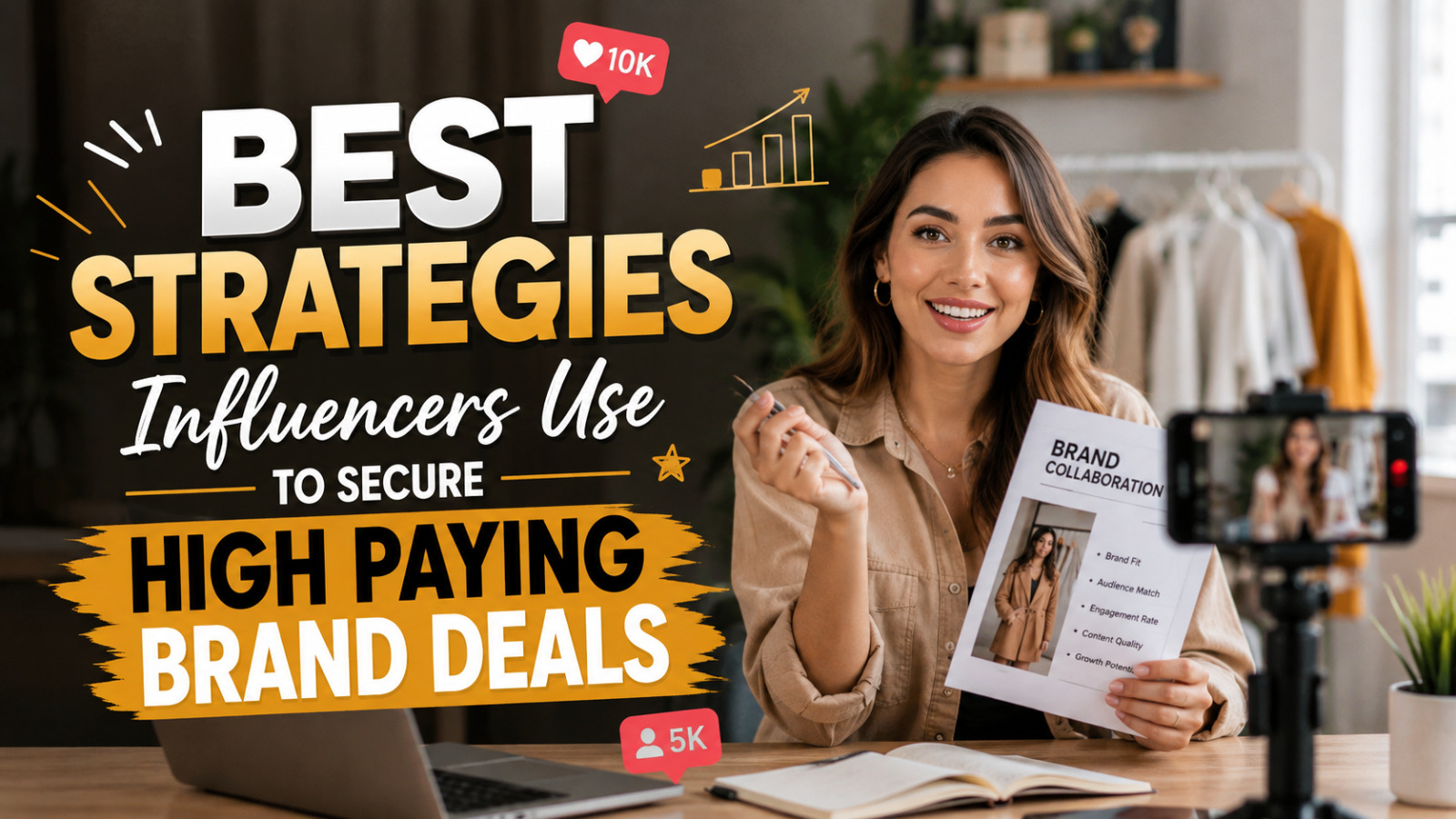 Best Strategies Influencers Use to Secure High Paying Brand Deals
