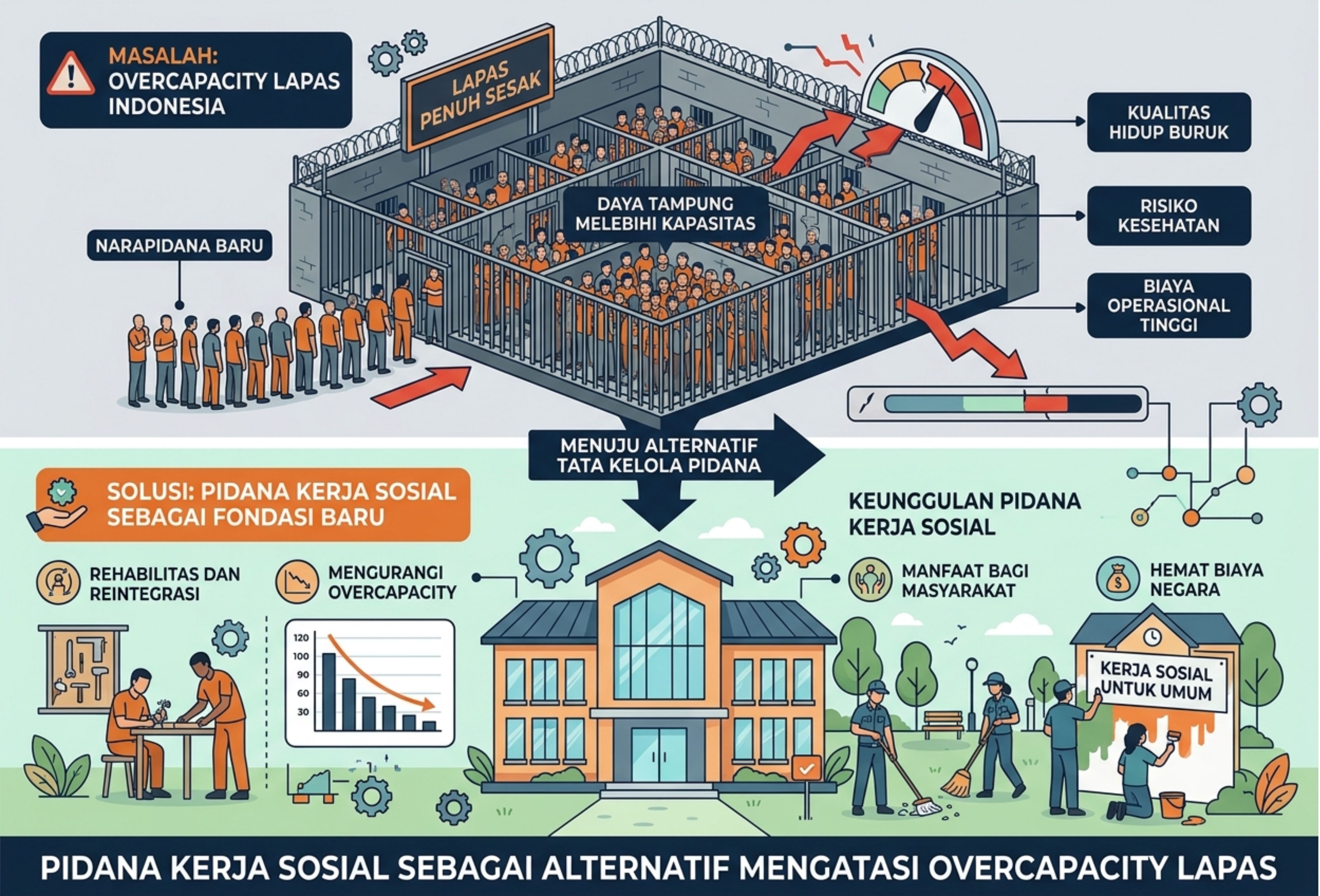 Pidana Kerja Sosial sebagai Alternatif Mengatasi Overcapacity Lapas