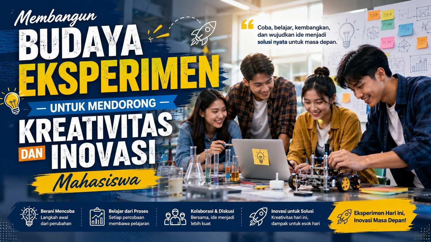 Membangun Budaya Eksperimen untuk Mendorong Kreativitas dan Inovasi Mahasiswa