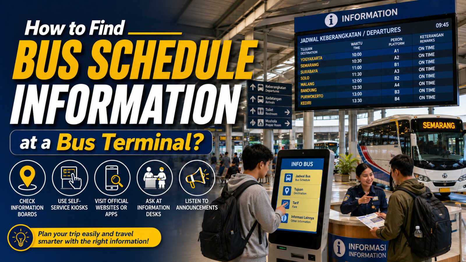 How to Find Bus Schedule Information at a Bus Terminal?