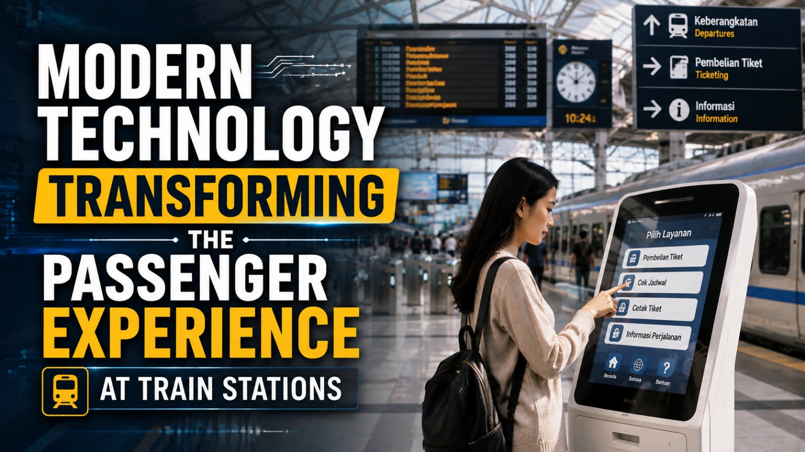 Modern Technology Transforming the Passenger Experience at Train Stations