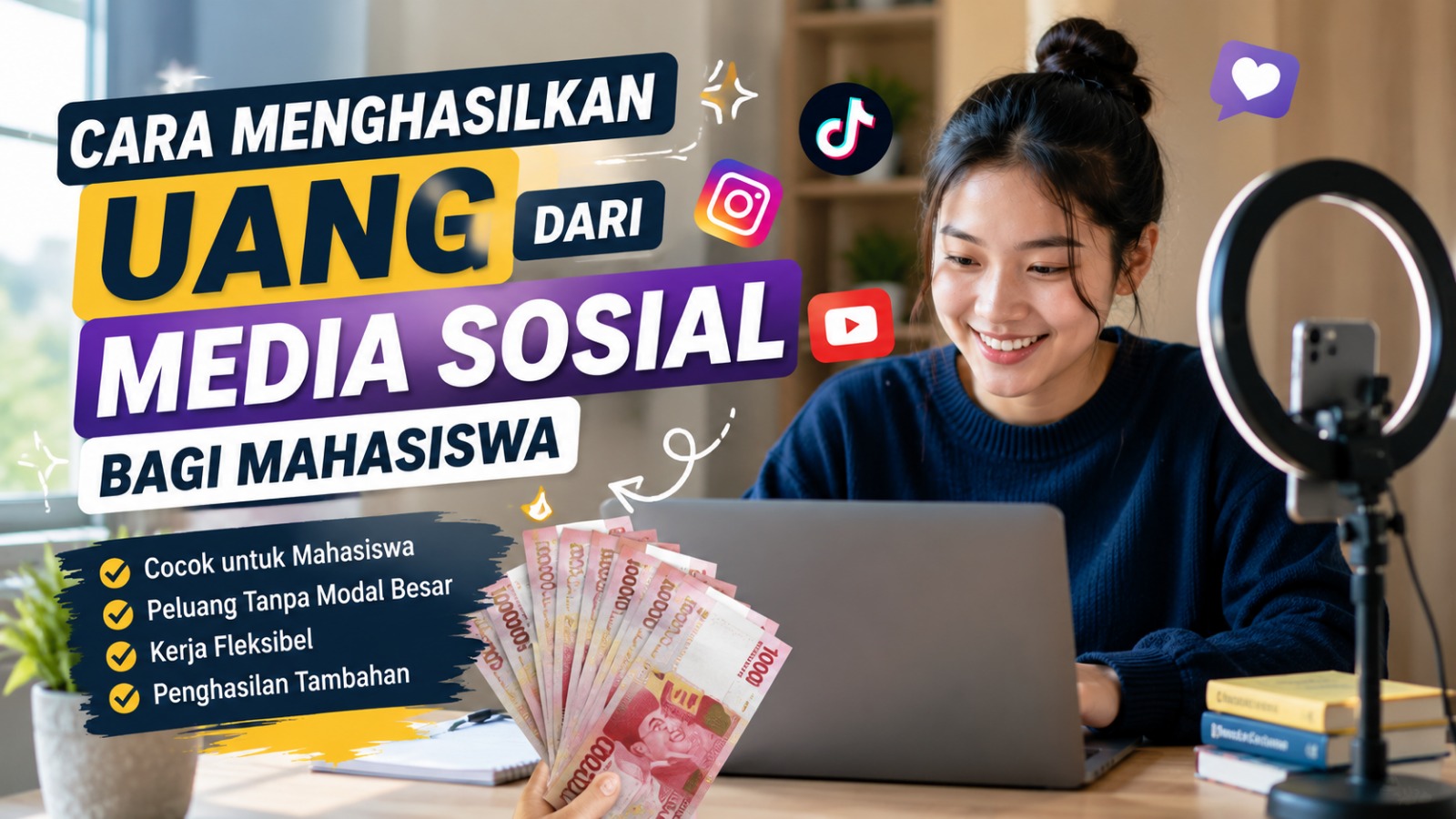 Cara Menghasilkan Uang dari Media Sosial bagi Mahasiswa