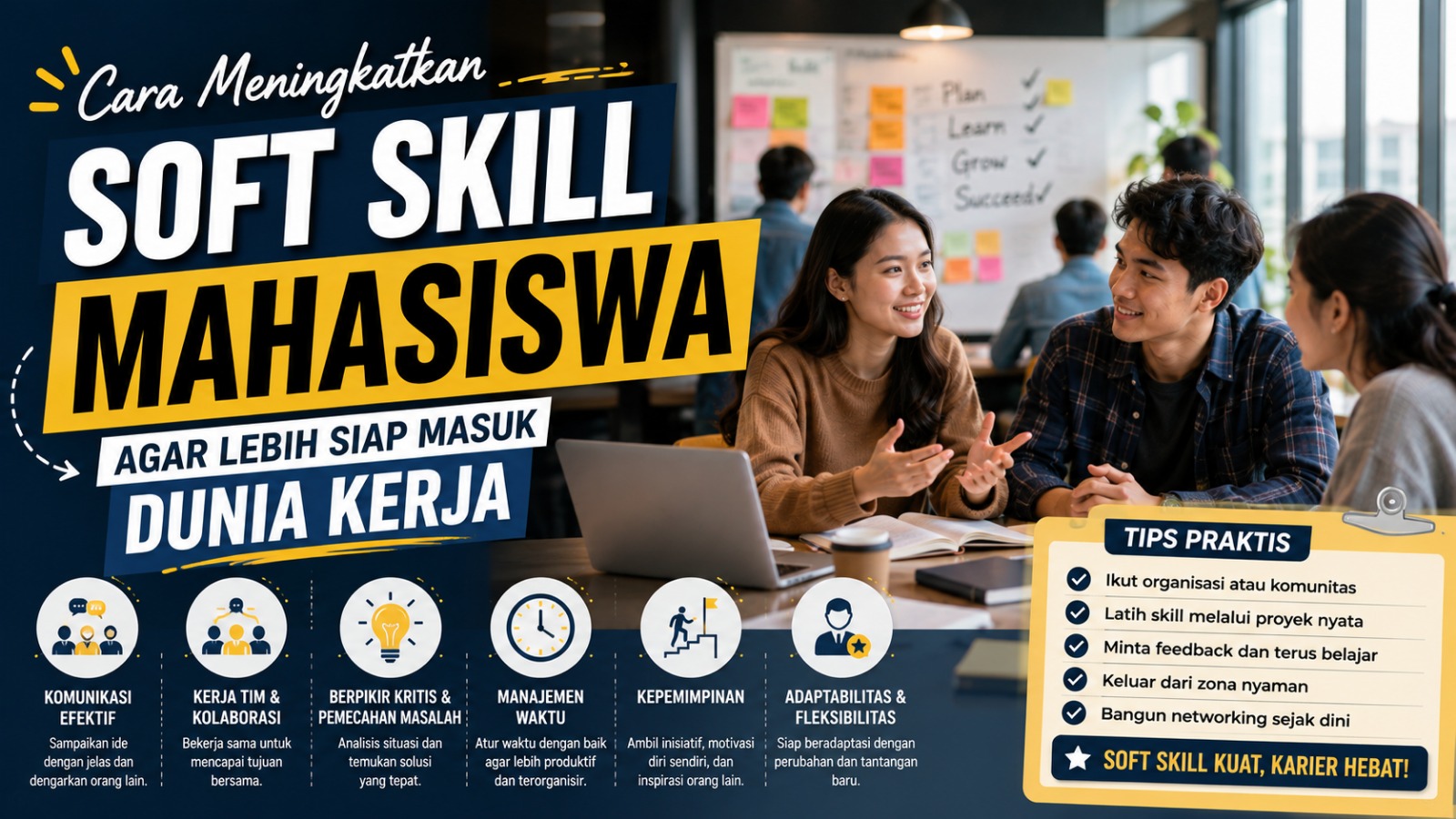 Cara Meningkatkan Soft Skill Mahasiswa agar Lebih Siap Masuk Dunia Kerja