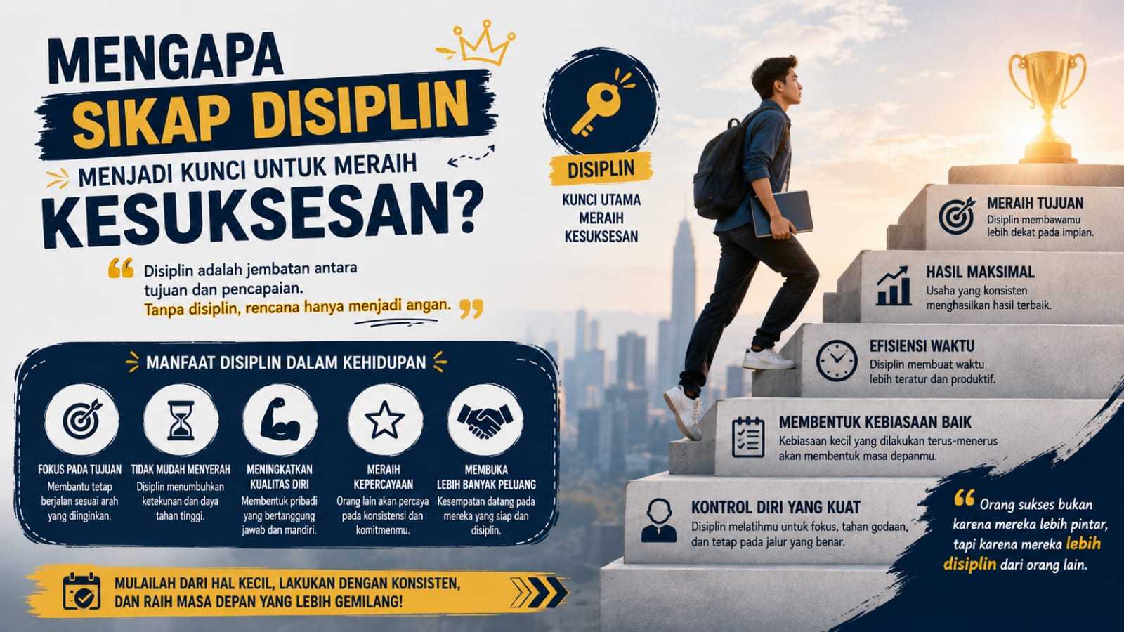 Mengapa Sikap Disiplin Menjadi Kunci Untuk Meraih Kesuksesan?