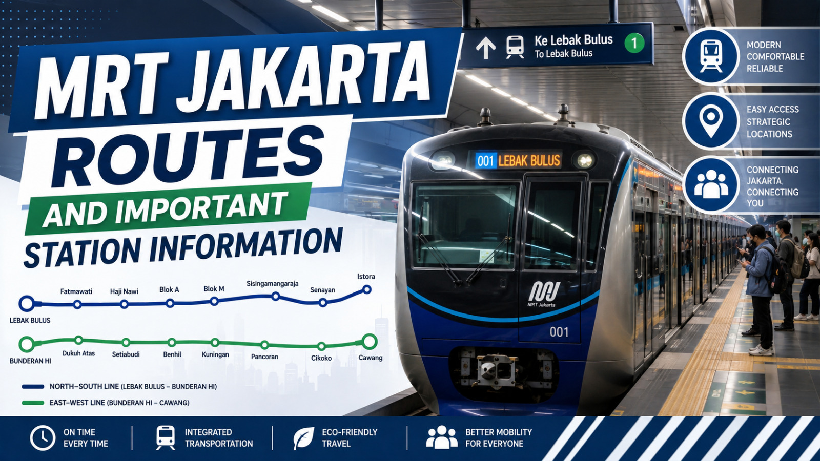 MRT Jakarta Routes and Important Station Information