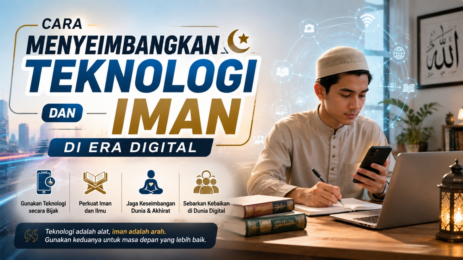 Cara Menyeimbangkan Teknologi dan Iman di Era Digital