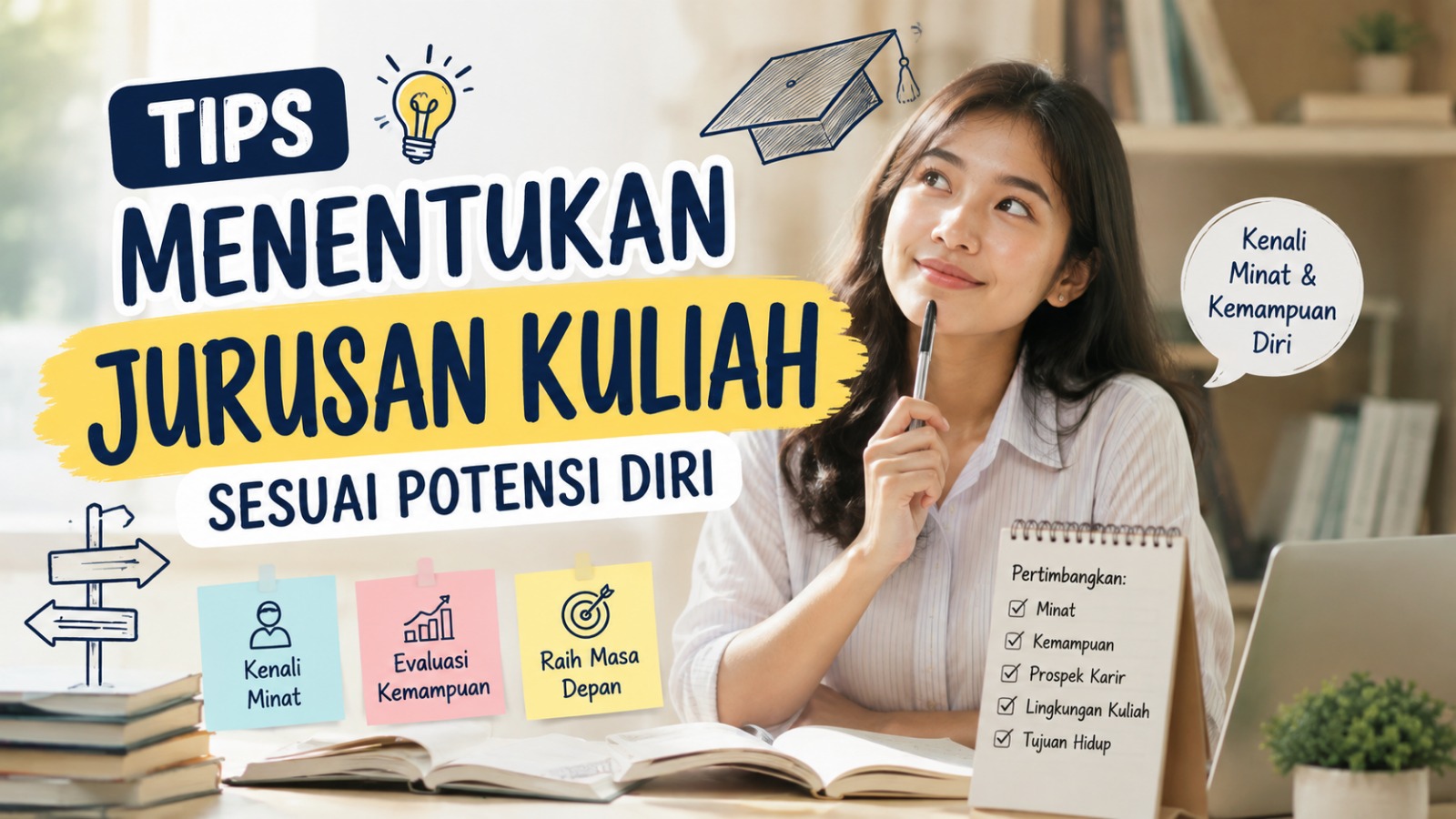 Tips Menentukan Jurusan Kuliah Sesuai Potensi Diri