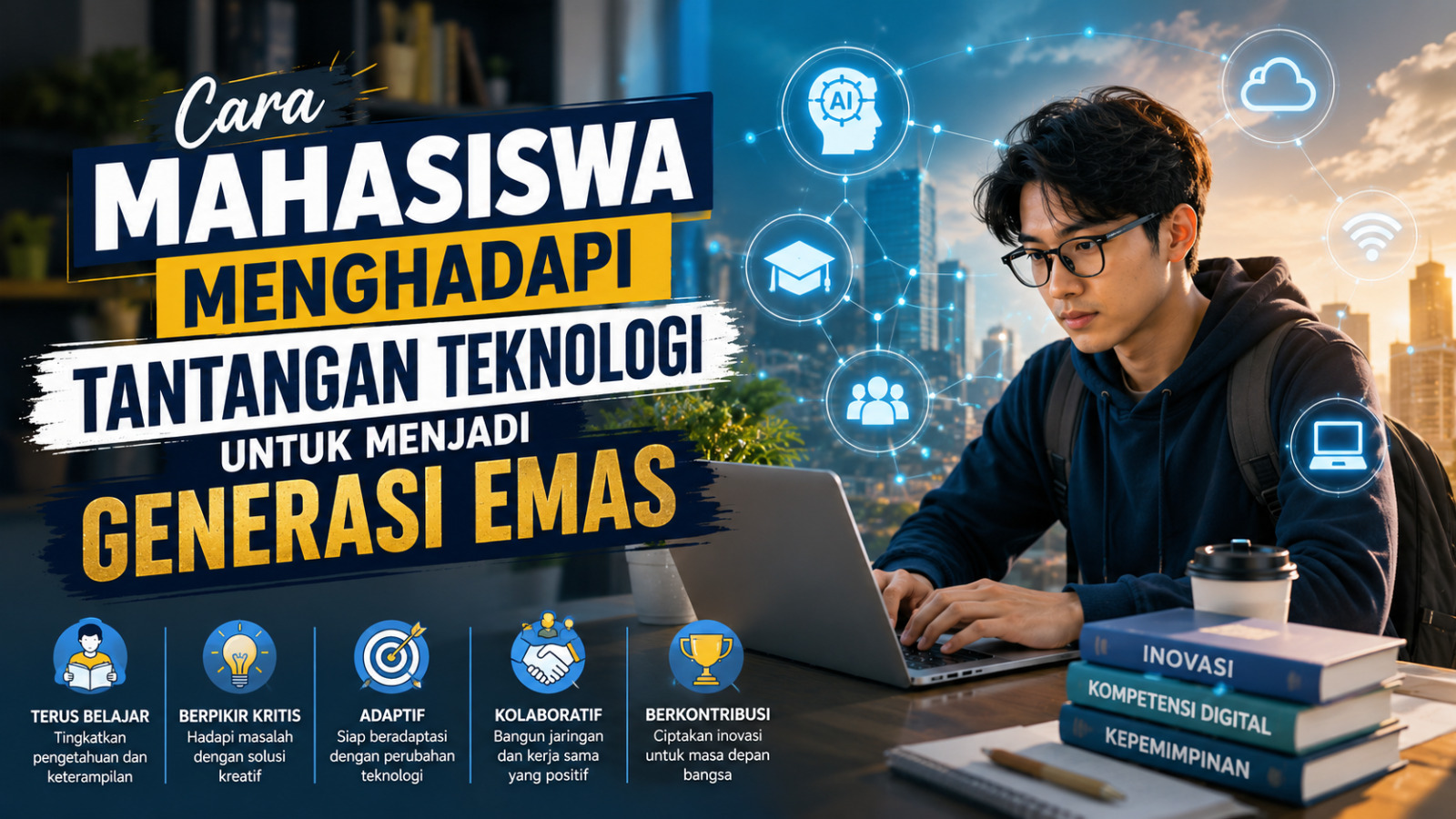 Cara Mahasiswa Menghadapi Tantangan Teknologi untuk Menjadi Generasi Emas