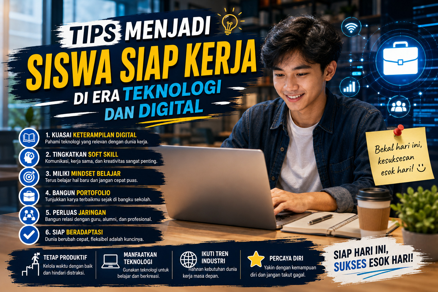 Tips Menjadi Siswa Siap Kerja di Era Teknologi dan Digital