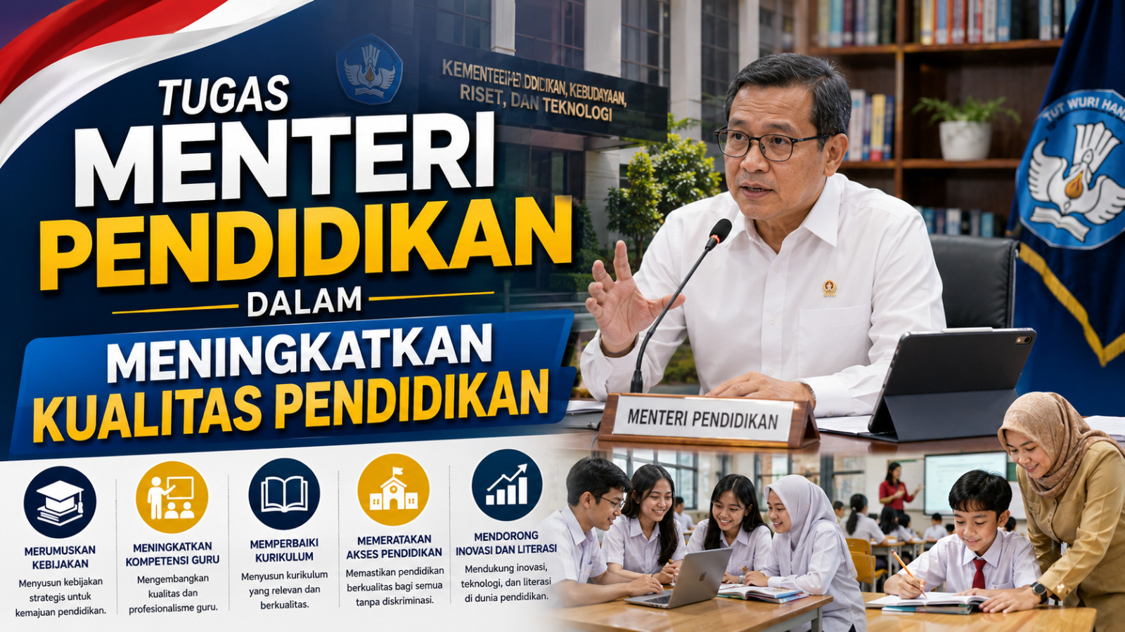 Tugas Menteri Pendidikan dalam Meningkatkan Kualitas Pendidikan