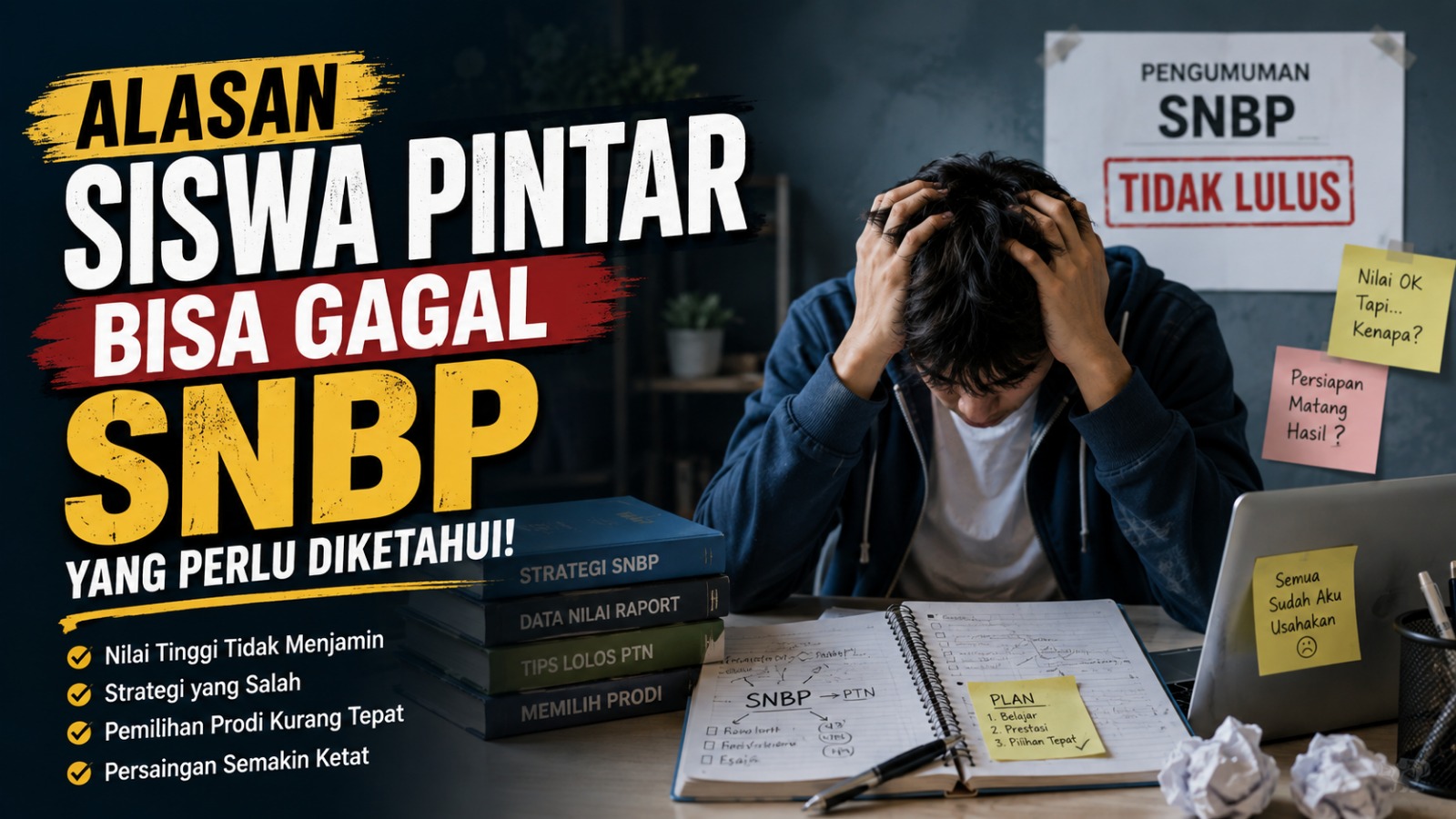 Alasan Siswa Pintar Bisa Gagal SNBP yang Perlu Diketahui