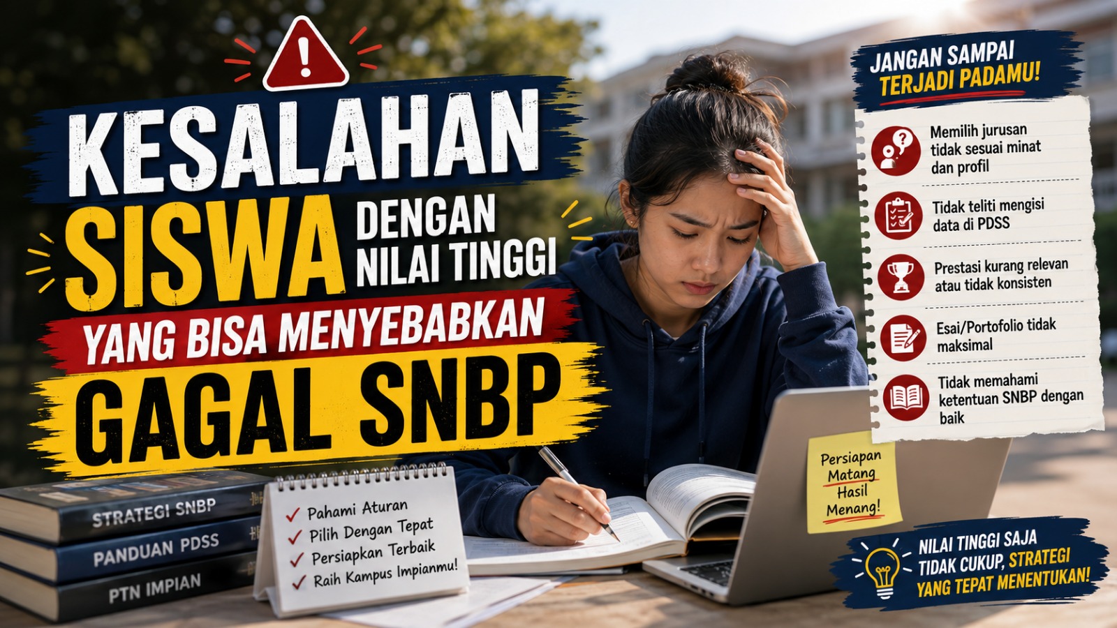 Kesalahan Siswa dengan Nilai Tinggi yang Bisa Menyebabkan Gagal SNBP