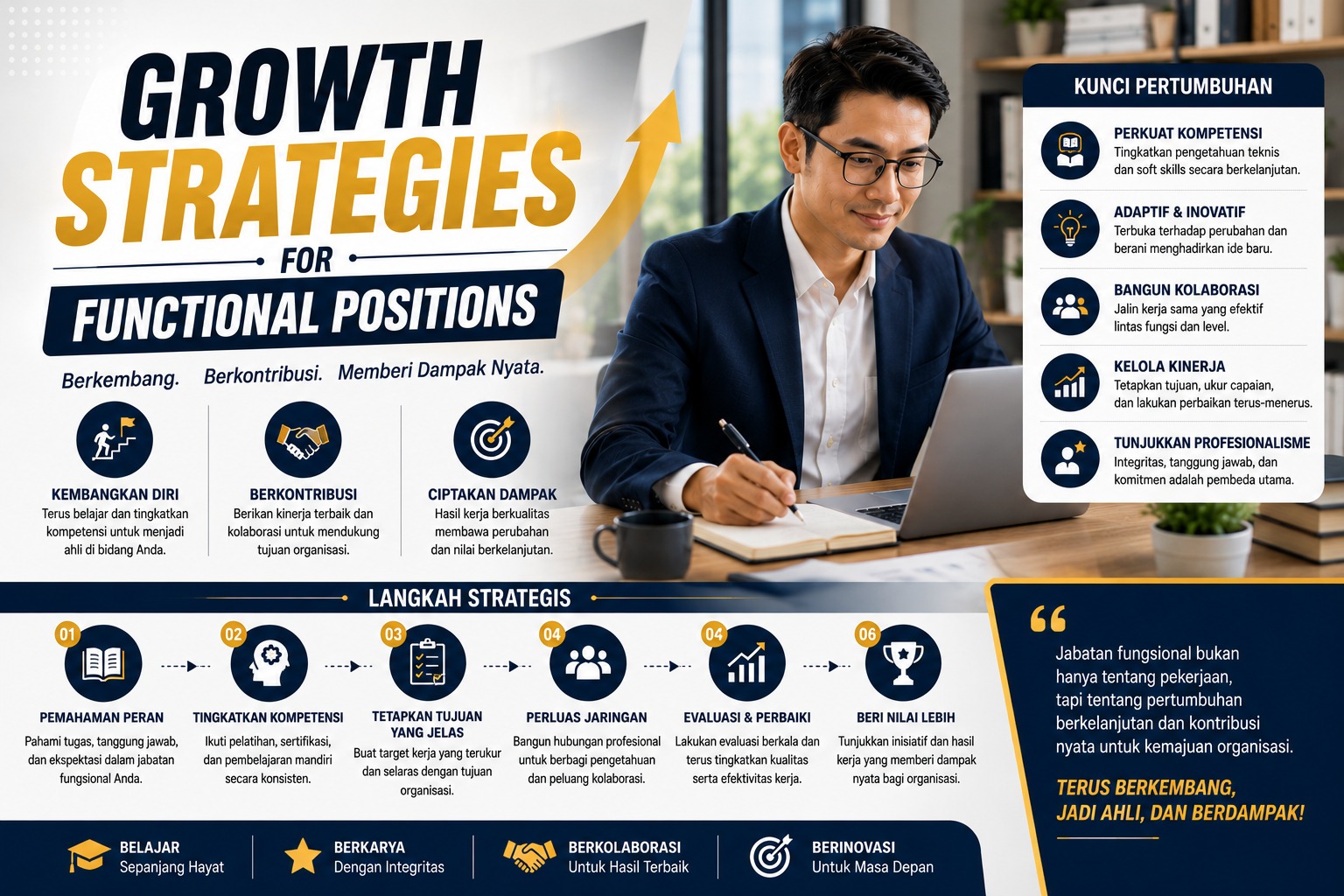 Growth Strategies for Functional Positions